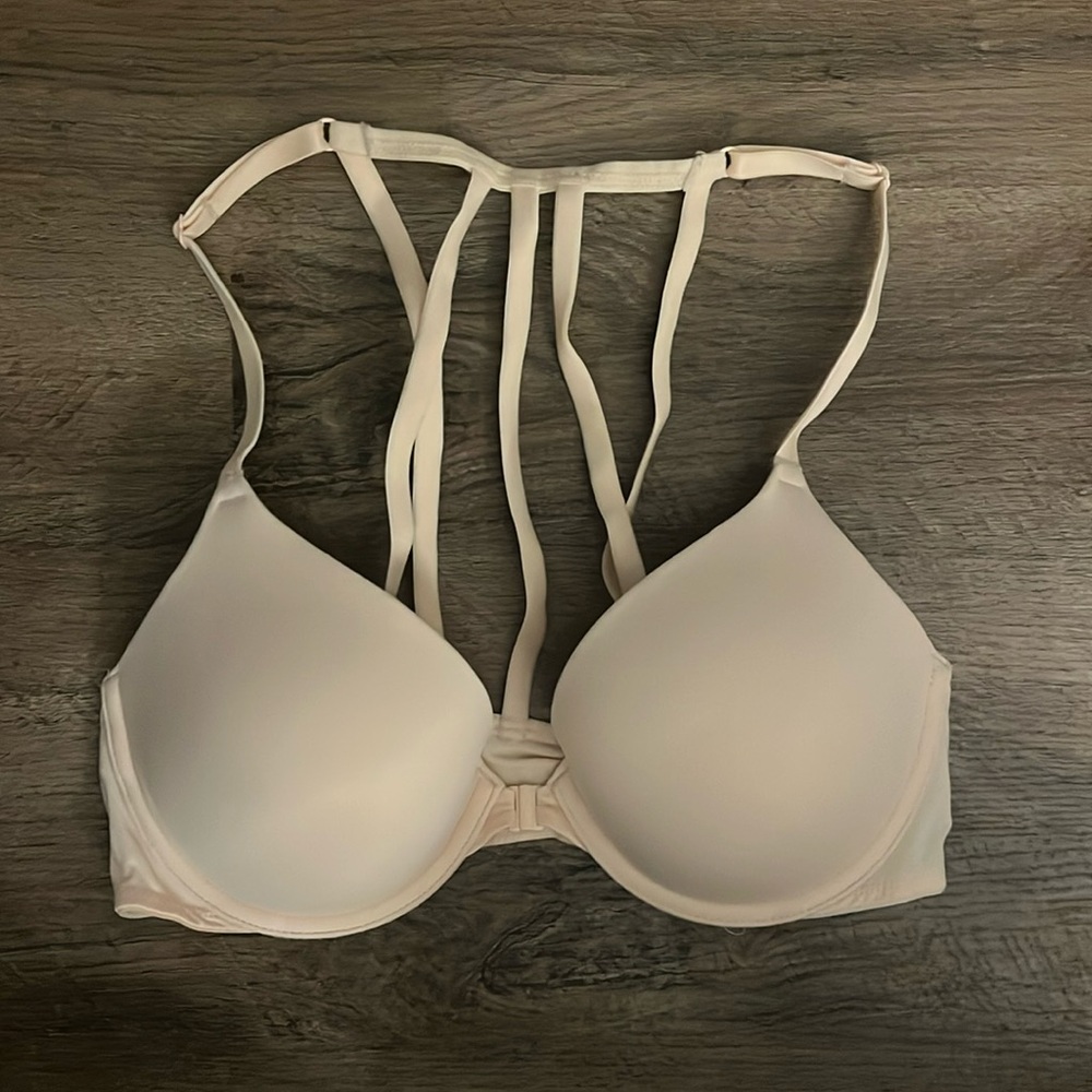 PINK Racerback Push Up Bra